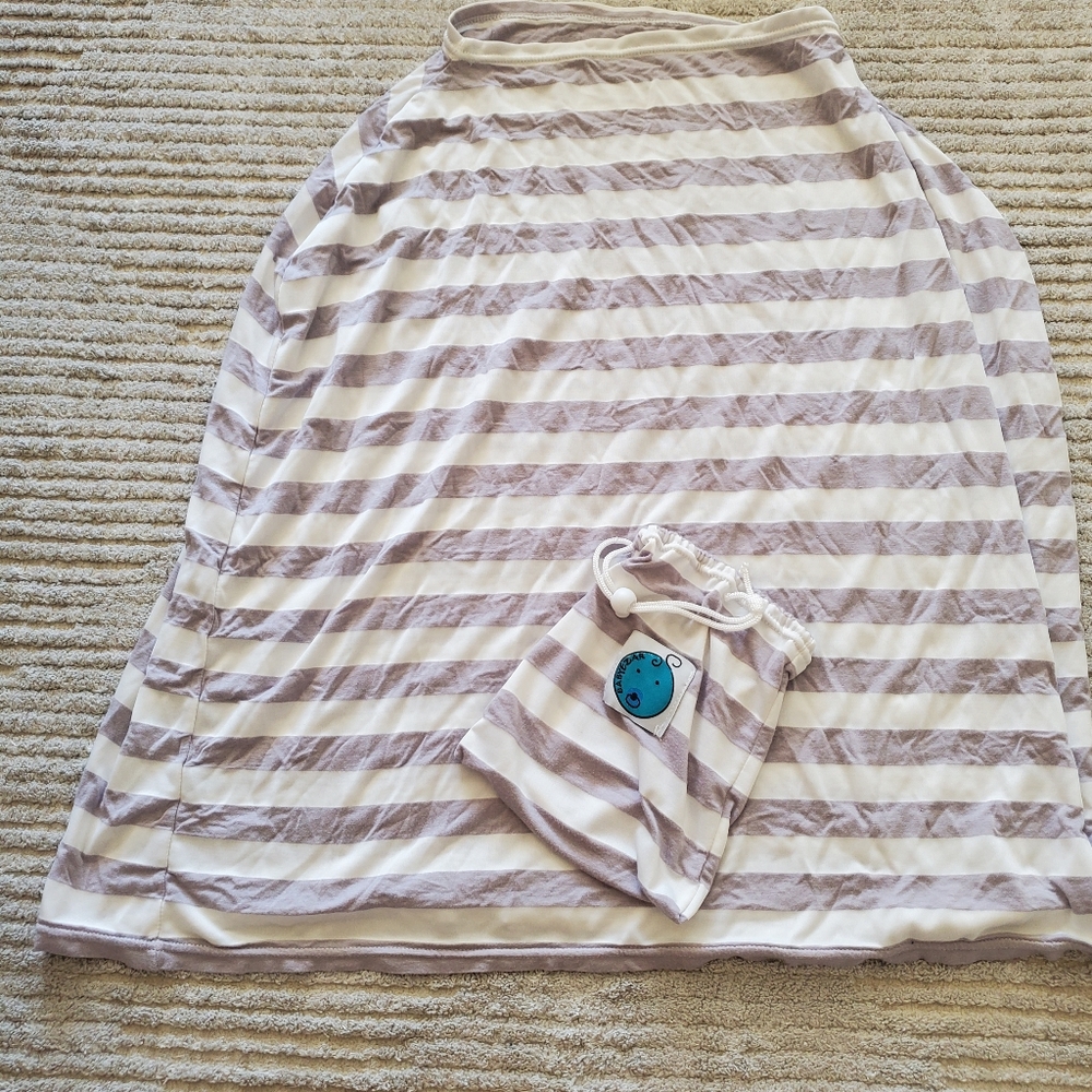 5/$20 Gray and White Chevron Car Seat/Nursing Cover - Picture 7 of 13